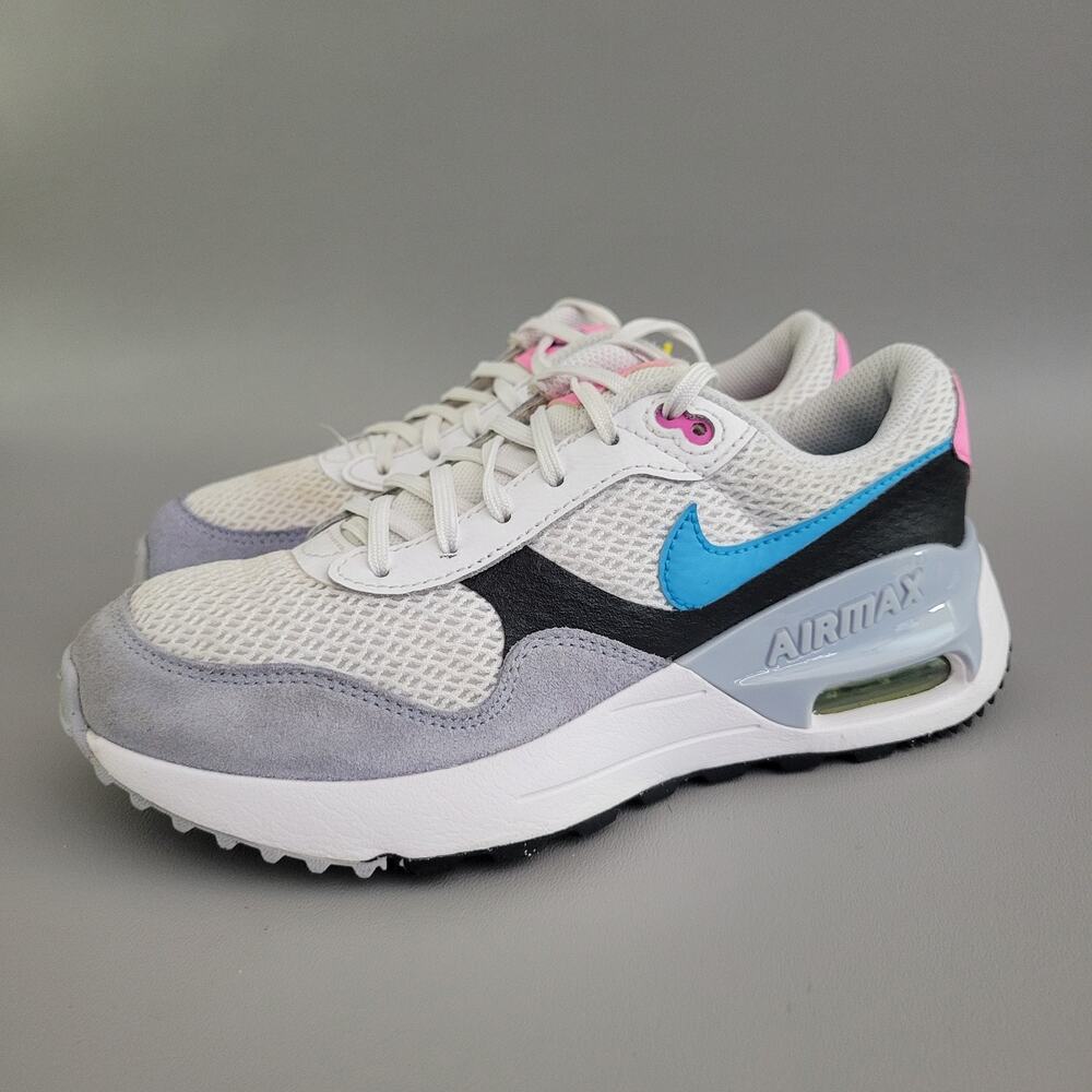 Nike Air Max SYSTM White Pink Running Shoes Sneakers DQ0284-106 GS - Sz 4 Youth